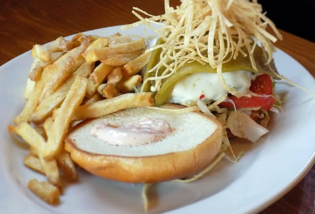 Green Chili Cheese Burger.