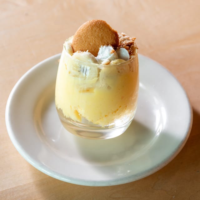 Banana Pudding with Crushed Nilla Wafers.