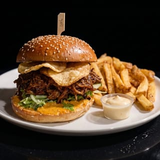 Knife and Fork Crunch Burger