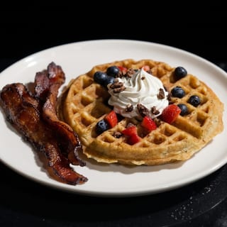 Kid Waffle w/ Bacon